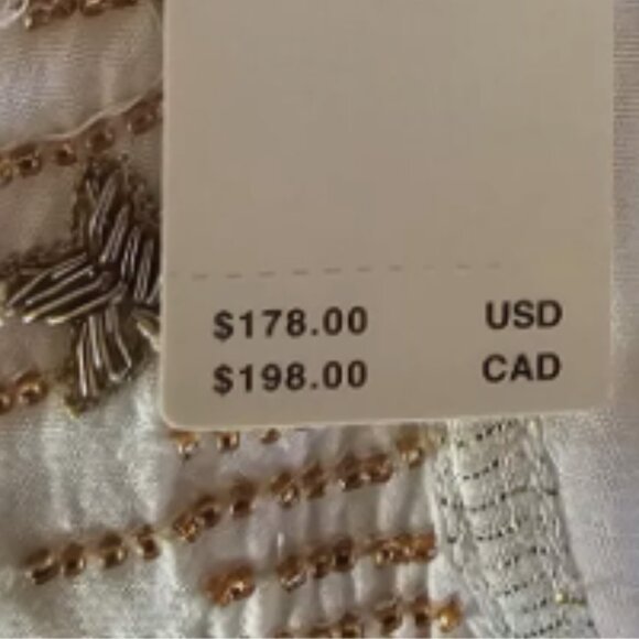 Brand New By Anthropologie V-Neck Sequin Deco Swing Dress - Picture 10 of 10